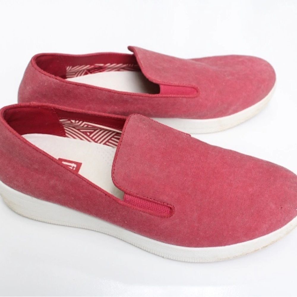 Fitflop | Superskate Loafer Slip On Flats Sneaker Sporty Red Shoe | 7